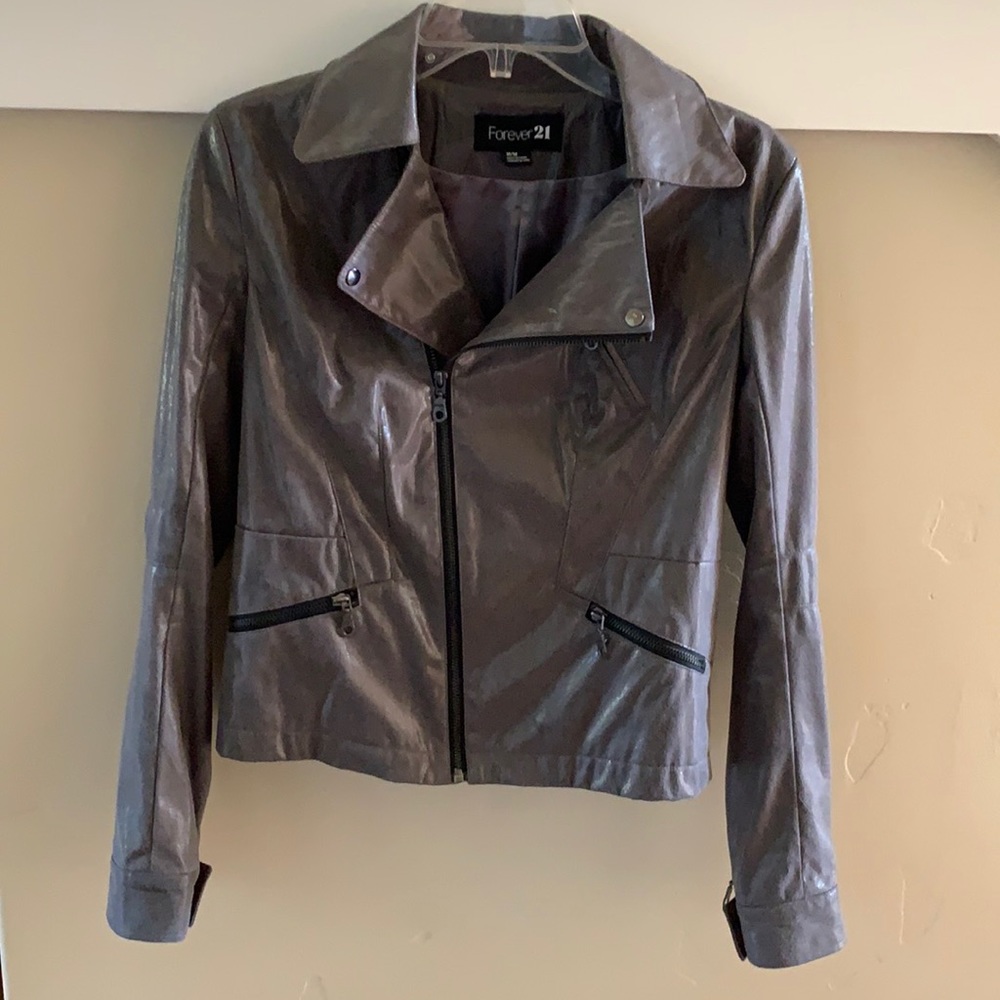 Forever 21 Silver Sparkly Jacket